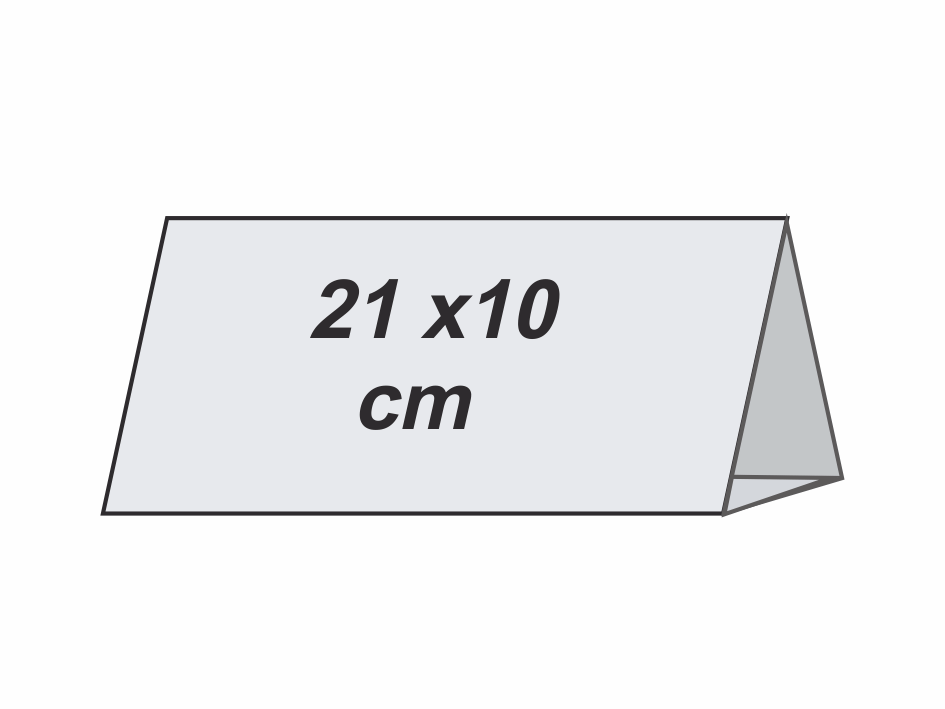 210 x 100 mm - 2 fețe tipărite - 6 luni pe față