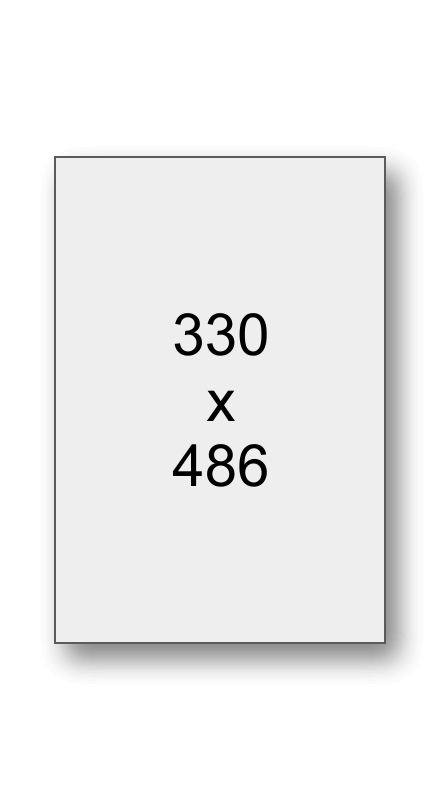 330 x 486 mm