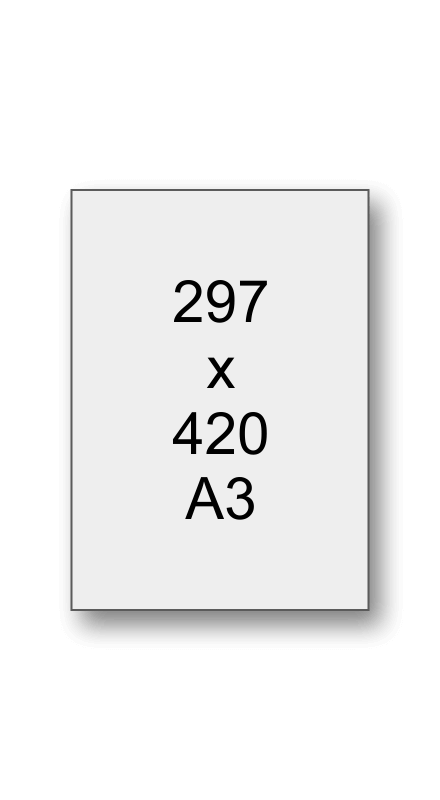 A3 - 297 x 420